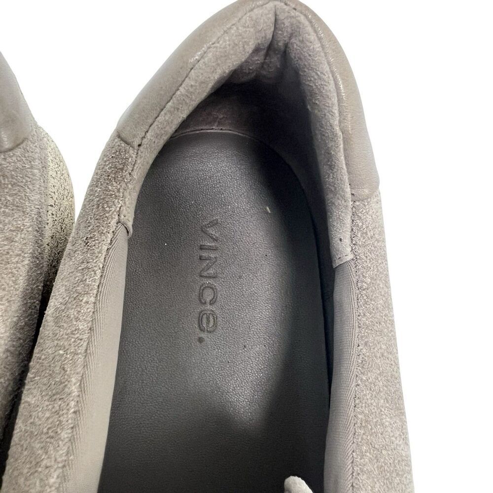 Vince Gage Suede Laceless Fashion Sneakers Wood Smoke Comfort Women’s Size 8.5 - Picture 8 of 10